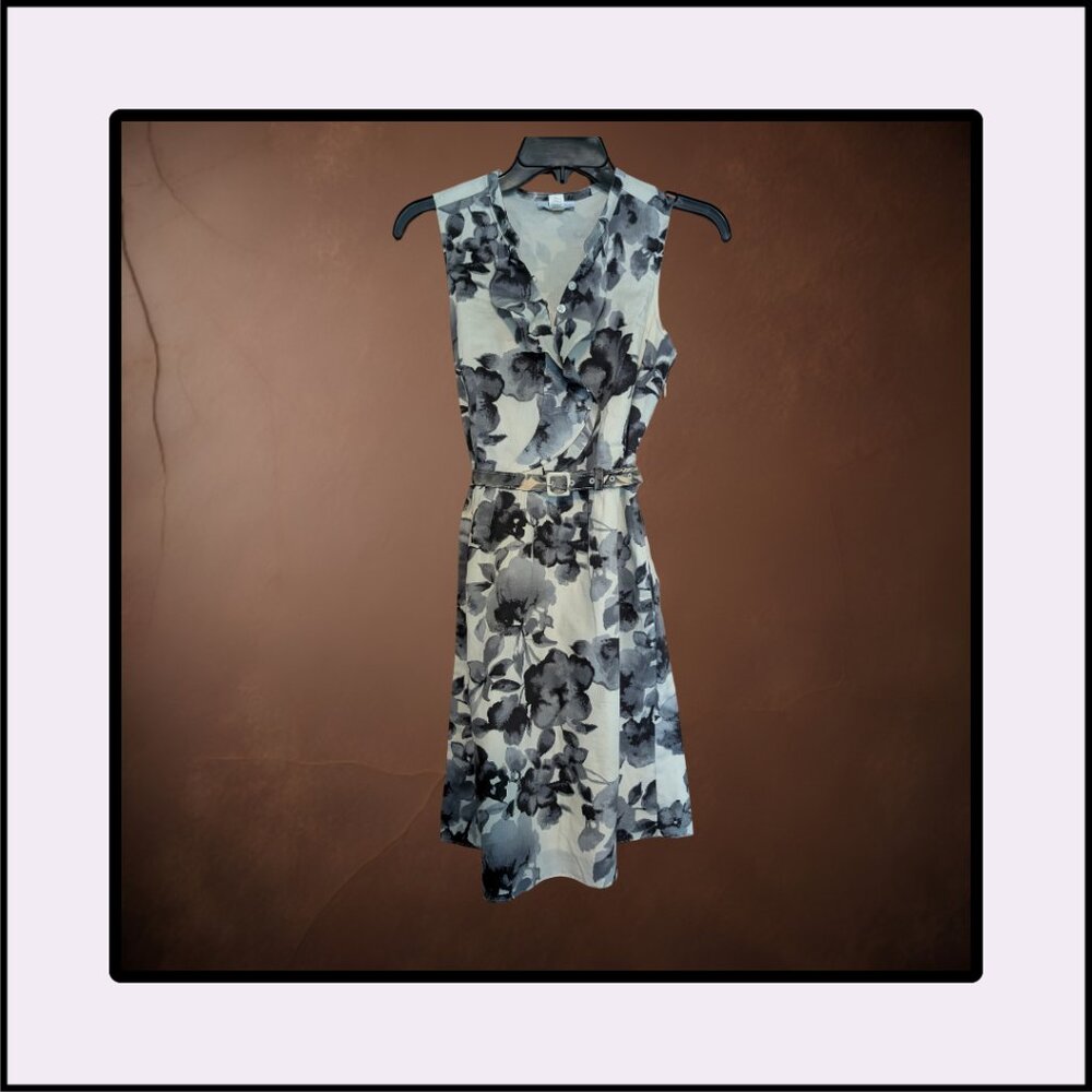 Ann Taylor LOFT Petites Floral Button‑Front Dress – 2P